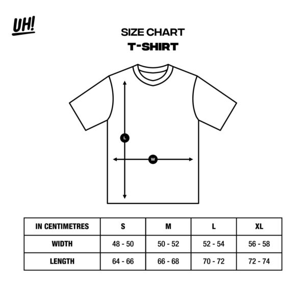 UH! Tshirt Heavyweight Cotton – GRAPH DEV BLACK - Gambar 3