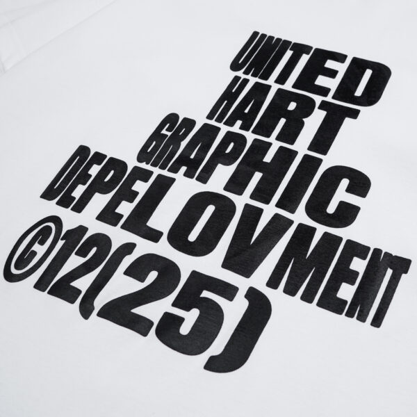 UH! Tshirt Heavyweight Cotton – GRAPH DEV WHITE - Gambar 2