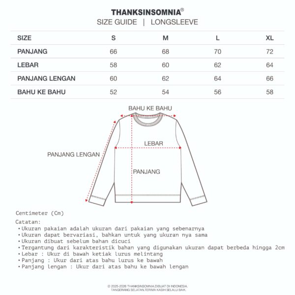 Thanksinsomnia - Long Sleeve Evaura Black - Gambar 3